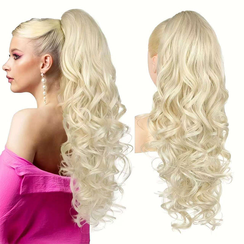 💜Promozione a tempo limitato 50% di sconto💜Extension con clip per coda di cavallo ondulata