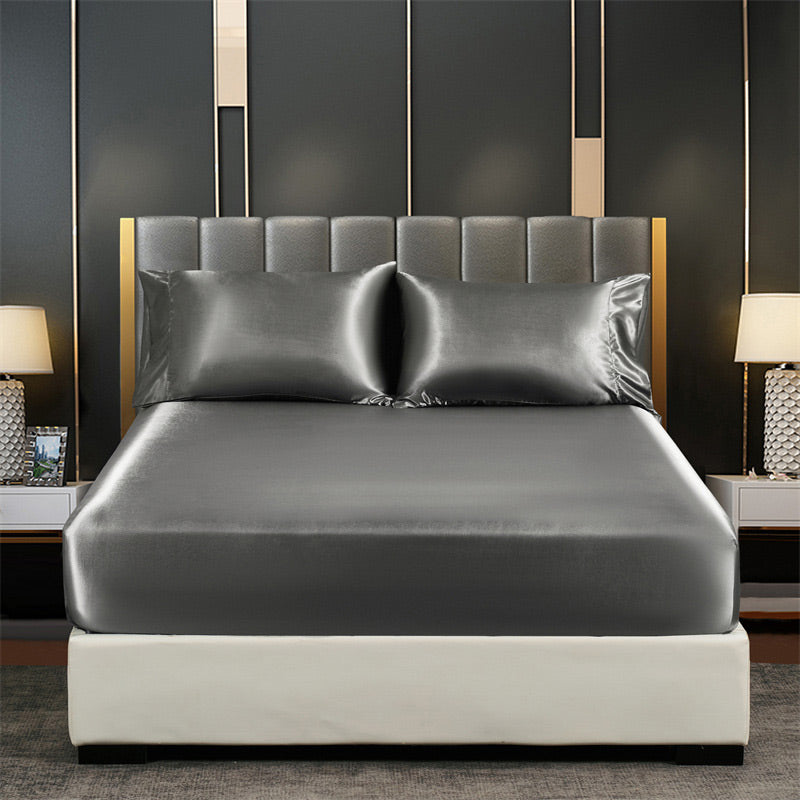 🛏️ Approfitta del 50% di sconto ora! Lenzuolo con angoli in raso sintetico – morbido come la seta, traspirante e ipoallergenico – per un sonno fresco, lussuoso e riposante. 🌙✨
