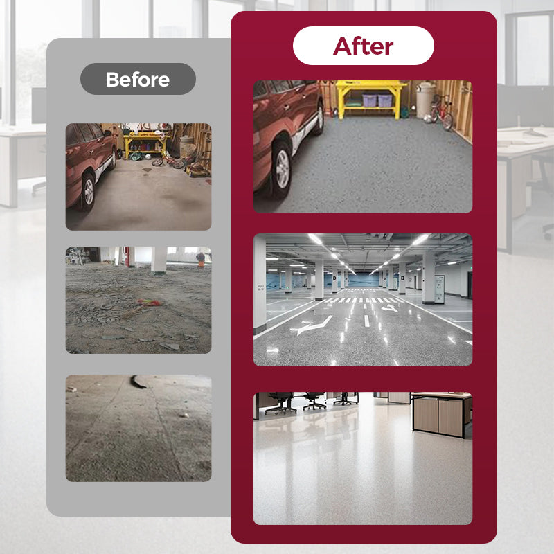 Rivestimento epossidico per pavimenti effetto marmo ad alta lucentezza