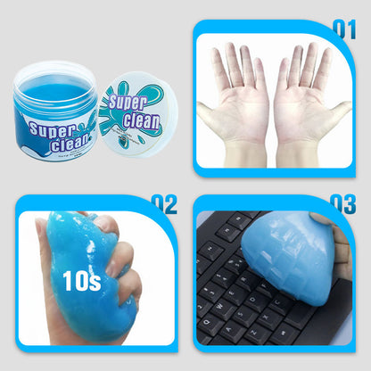 Gel Pulizia Universale Appiccicoso - Lavabile e Riutilizzabile