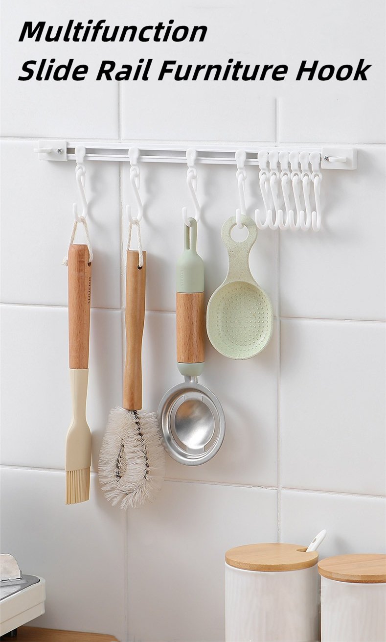 🧺Compra 1 prendi 1 gratis🔥! Gancio a S da parete senza foratura – ganci regolabili, montaggio senza buchi & organizzazione versatile – perfetto per cucina, bagno e corridoio 🏠✨