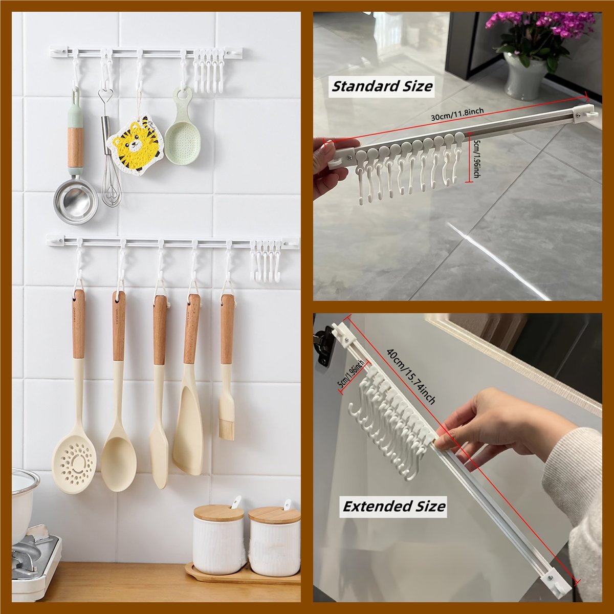 🧺Compra 1 prendi 1 gratis🔥! Gancio a S da parete senza foratura – ganci regolabili, montaggio senza buchi & organizzazione versatile – perfetto per cucina, bagno e corridoio 🏠✨