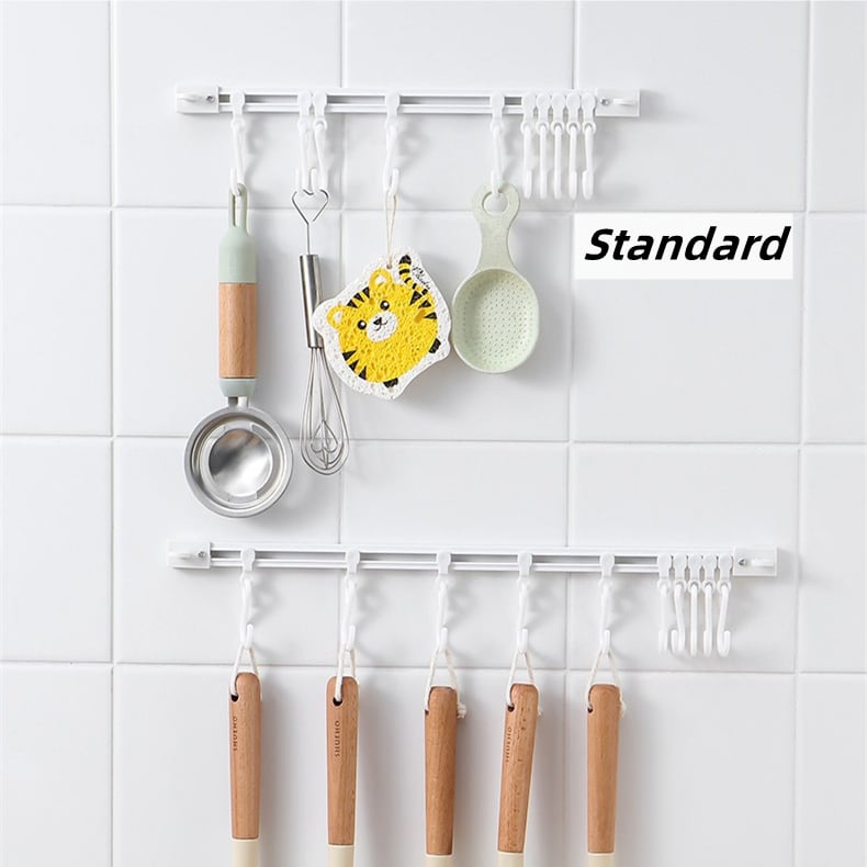 🧺Compra 1 prendi 1 gratis🔥! Gancio a S da parete senza foratura – ganci regolabili, montaggio senza buchi & organizzazione versatile – perfetto per cucina, bagno e corridoio 🏠✨