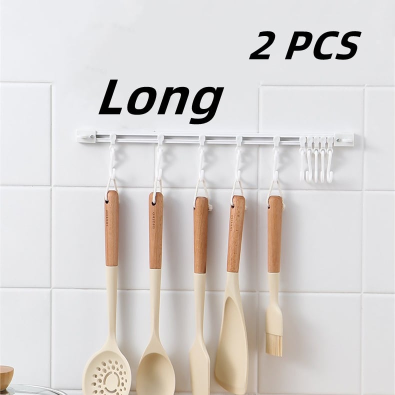 🧺Compra 1 prendi 1 gratis🔥! Gancio a S da parete senza foratura – ganci regolabili, montaggio senza buchi & organizzazione versatile – perfetto per cucina, bagno e corridoio 🏠✨