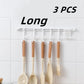 🧺Compra 1 prendi 1 gratis🔥! Gancio a S da parete senza foratura – ganci regolabili, montaggio senza buchi & organizzazione versatile – perfetto per cucina, bagno e corridoio 🏠✨