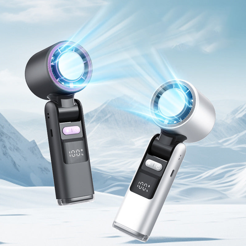 🧊 PROMOZIONE ESTIVA -50%! 💦 Mini ventilatore tubolare portatile 2025 – Raffreddamento ad alta potenza con ghiaccio, batteria da 4000 mAh, compatto da 183 mm · Grigio, rosa e bianco ❄️🔥