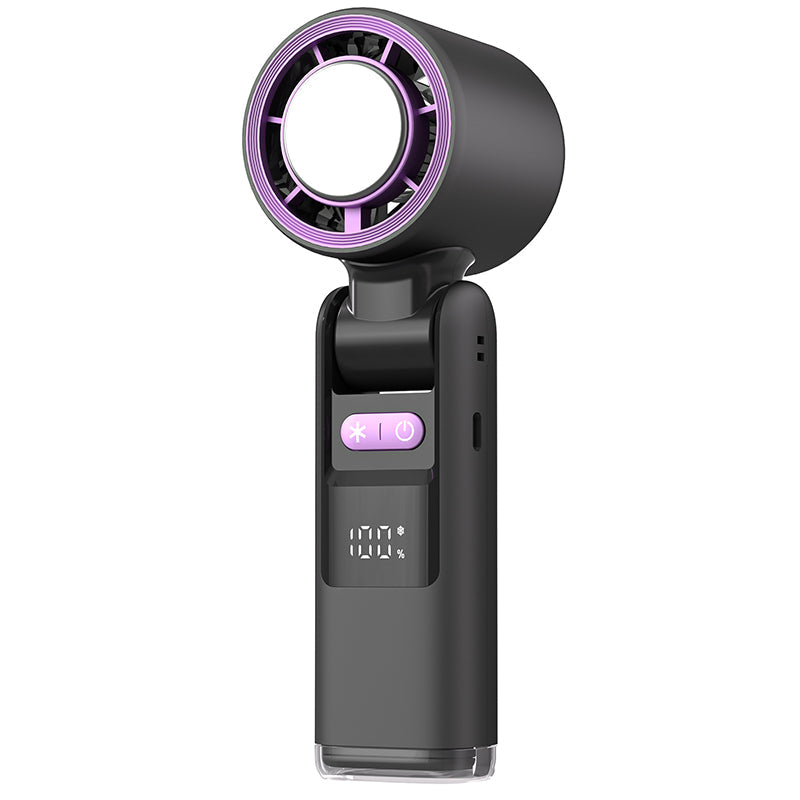 🧊 PROMOZIONE ESTIVA -50%! 💦 Mini ventilatore tubolare portatile 2025 – Raffreddamento ad alta potenza con ghiaccio, batteria da 4000 mAh, compatto da 183 mm · Grigio, rosa e bianco ❄️🔥