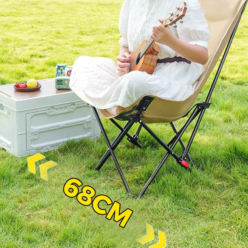 Sedia da campeggio pieghevole e regolabile portatile