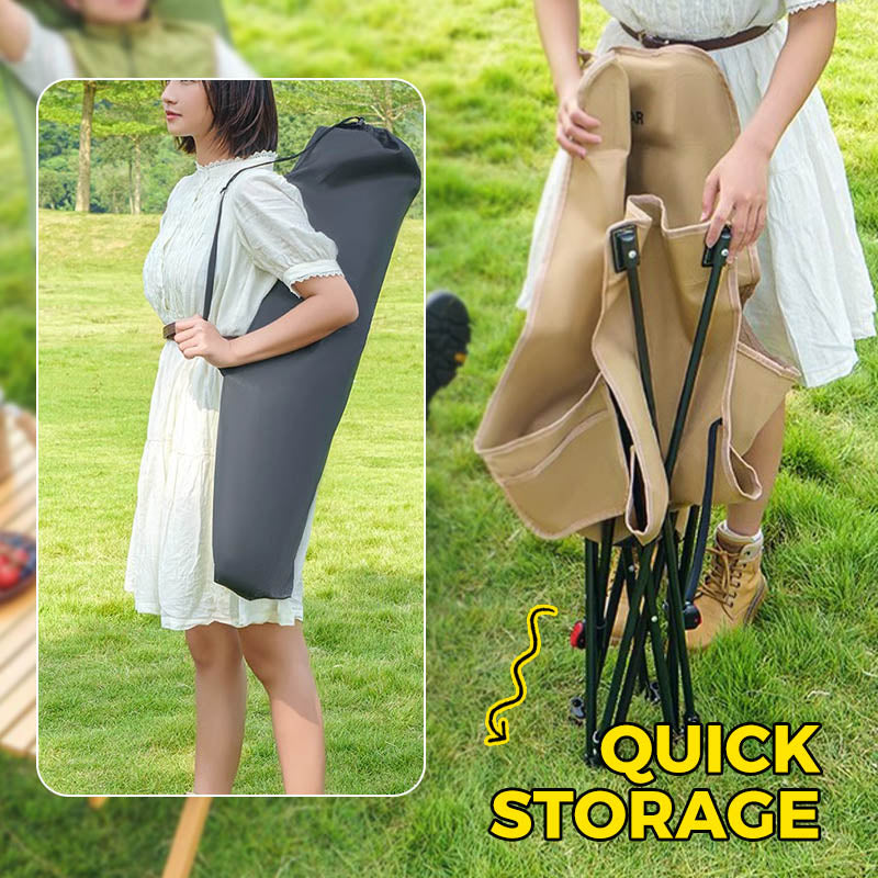 Sedia da campeggio pieghevole e regolabile portatile