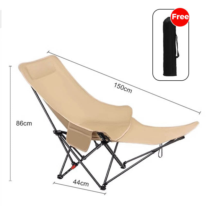 Sedia da campeggio pieghevole e regolabile portatile
