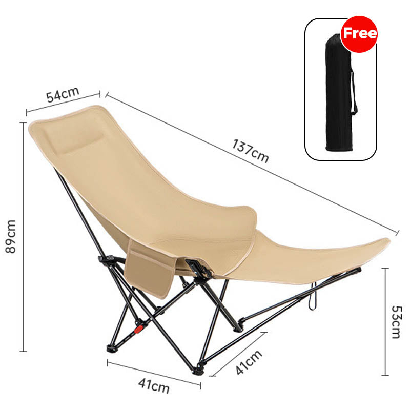 Sedia da campeggio pieghevole e regolabile portatile