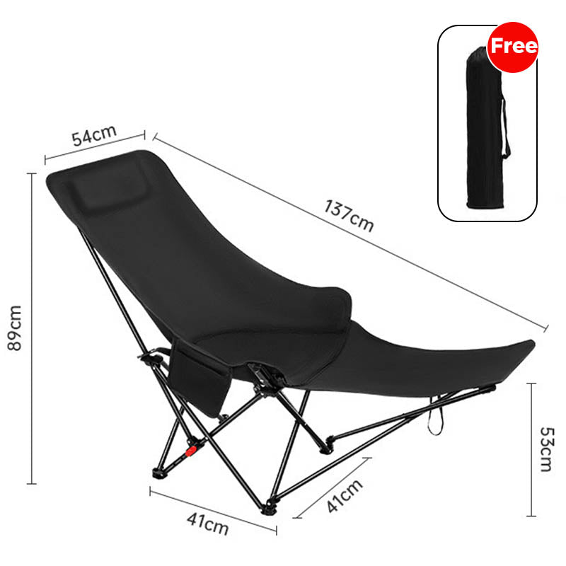 Sedia da campeggio pieghevole e regolabile portatile