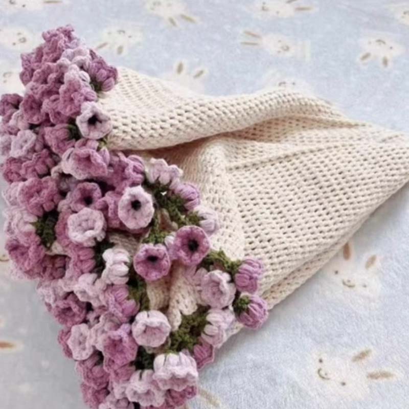 🔥50% DI SCONTO ORA! Coperta Bouquet all'Uncinetto – Design elegante a fiore, morbida e calda, idea regalo perfetta per ogni occasione✨