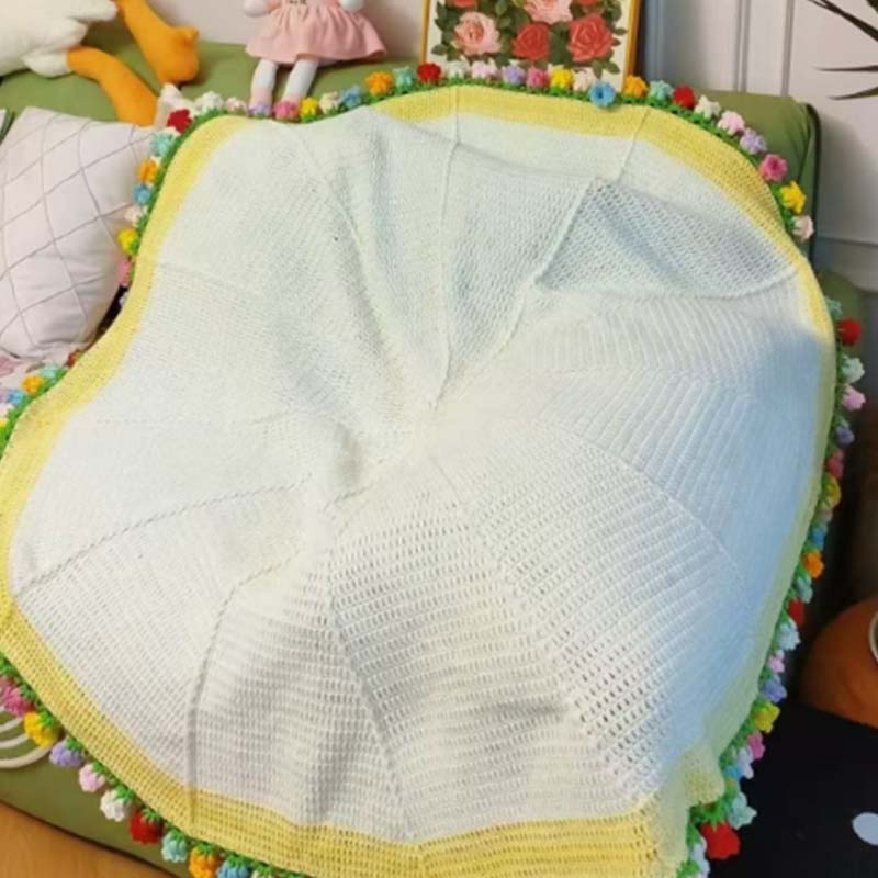 🔥50% DI SCONTO ORA! Coperta Bouquet all'Uncinetto – Design elegante a fiore, morbida e calda, idea regalo perfetta per ogni occasione✨