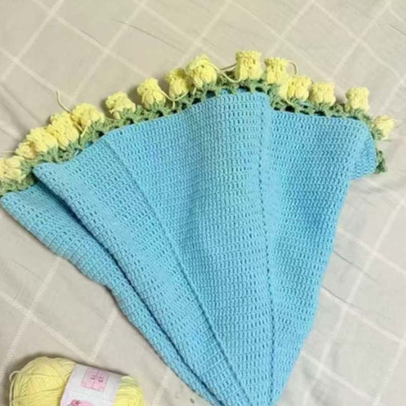 🔥50% DI SCONTO ORA! Coperta Bouquet all'Uncinetto – Design elegante a fiore, morbida e calda, idea regalo perfetta per ogni occasione✨