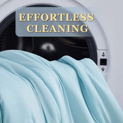 Set da letto estivo in seta ghiacciata, quattro pezzi🛏️