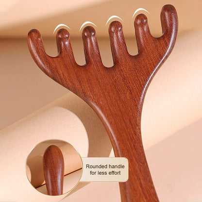 🛒 ACQUISTA 1 OTTIENI 1! ✨ PETTINE MASSAGGIATORE A 6 PUNTI - Stimola il Cuoio Capelluto e Migliora la Circolazione, Design Ergonomico in Legno Naturale per Relax Totale 💆‍♀️🌿