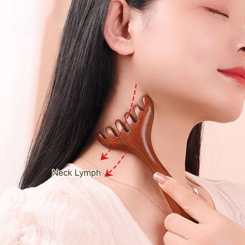 🛒 ACQUISTA 1 OTTIENI 1! ✨ PETTINE MASSAGGIATORE A 6 PUNTI - Stimola il Cuoio Capelluto e Migliora la Circolazione, Design Ergonomico in Legno Naturale per Relax Totale 💆‍♀️🌿