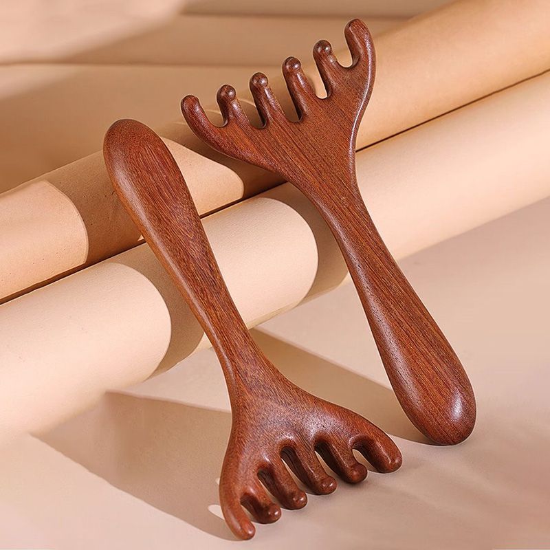 🛒 ACQUISTA 1 OTTIENI 1! ✨ PETTINE MASSAGGIATORE A 6 PUNTI - Stimola il Cuoio Capelluto e Migliora la Circolazione, Design Ergonomico in Legno Naturale per Relax Totale 💆‍♀️🌿