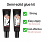 Set di Colla per Unghie Semi-solida e Solvente - Extra Forte e Rapida