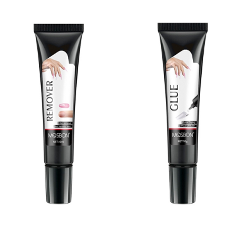 Set di Colla per Unghie Semi-solida e Solvente - Extra Forte e Rapida