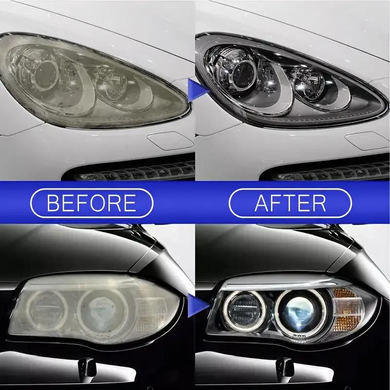 🔥🚘 Kit per il restauro dei fari anteriori dell'auto – riporta lucentezza e trasparenza ai tuoi fari! 💡🔧✨
