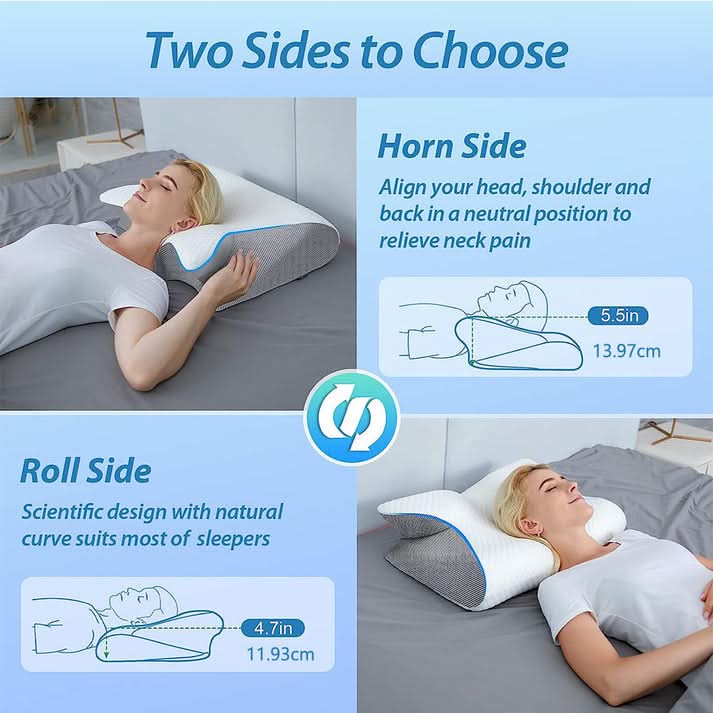 🥳 OFFERTA IMPERDIBILE 2026 🥳 💞 OLTRE 50.000 VENDUTI! 💥 Cuscino ergonomico sagomato in bambù: allevia la tensione del collo e favorisce un sonno profondo. Perfetto per chi dorme sulla schiena, sul fianco o a pancia in giù.