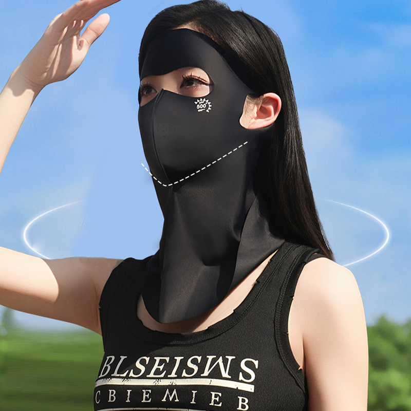 Maschera Solare Integrale Traspirante e Rinfrescante con Protezione Collo