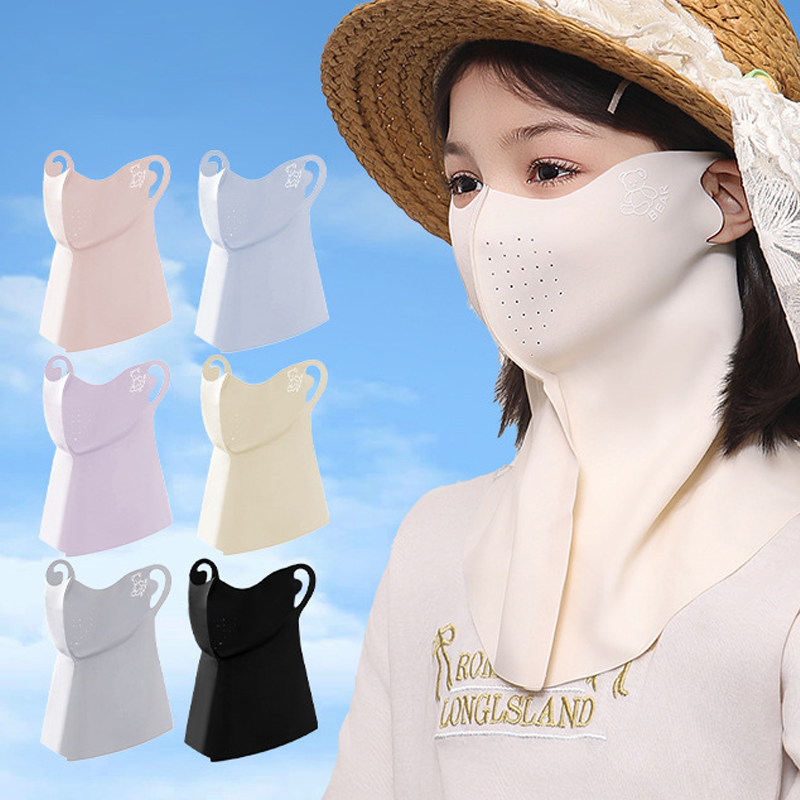 Maschera Solare Integrale Traspirante e Rinfrescante con Protezione Collo