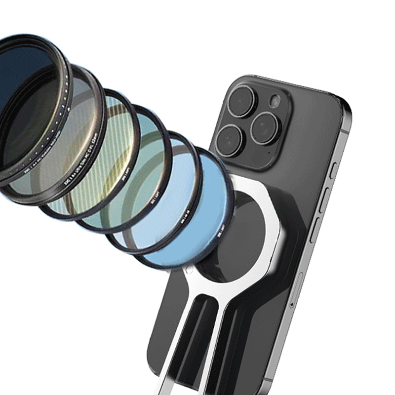 Supporto Magnetico Portatile 4 in 1 per Smartphone con Design a Moschettone