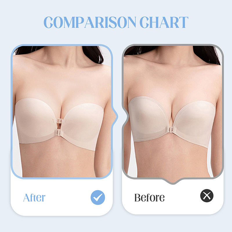 🎉 SCONTO 50% A TEMPO LIMITATO! 💕 Reggiseno Senza Ferretto con Spalline Removibili e Coppe Arricciate – Design 4-in-1 Versatile in Morbido Nylon 🌸