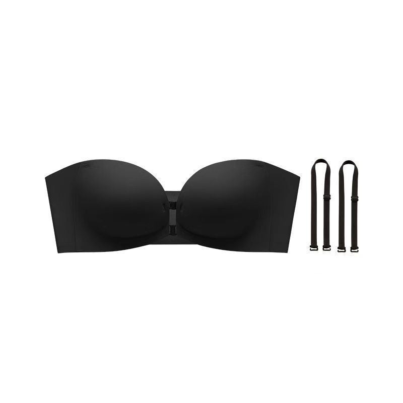 🎉 SCONTO 50% A TEMPO LIMITATO! 💕 Reggiseno Senza Ferretto con Spalline Removibili e Coppe Arricciate – Design 4-in-1 Versatile in Morbido Nylon 🌸