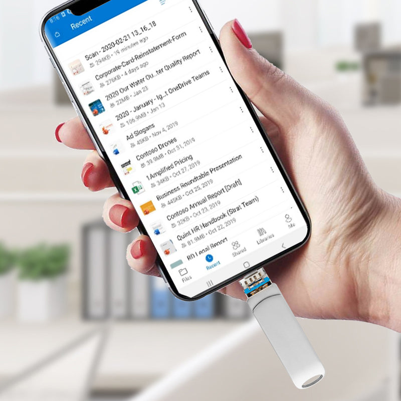 4-in-1 Chiavetta USB Multi-Interfaccia (Telefono/PC)