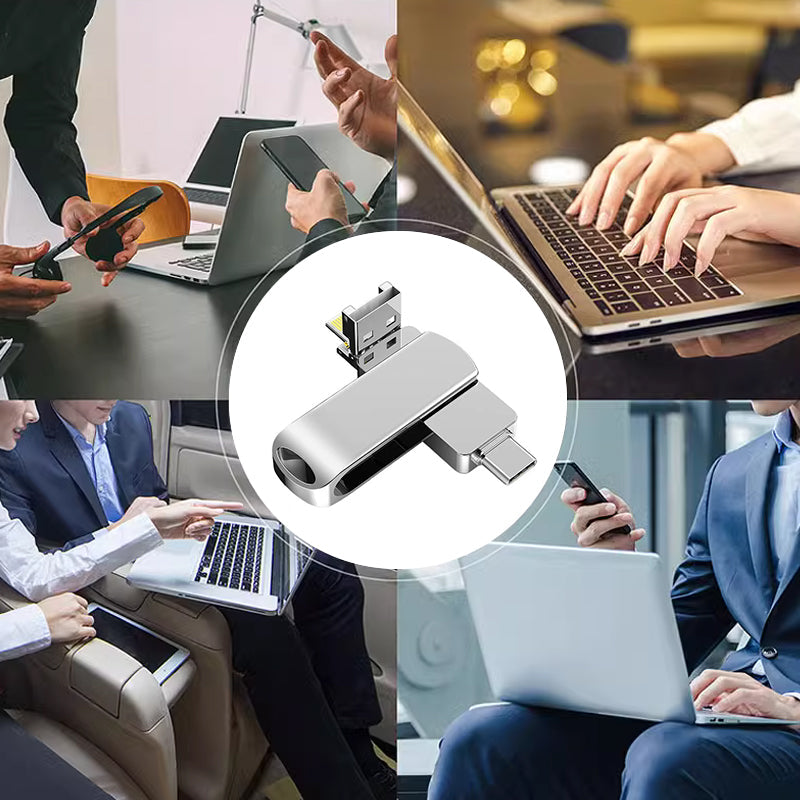 4-in-1 Chiavetta USB Multi-Interfaccia (Telefono/PC)