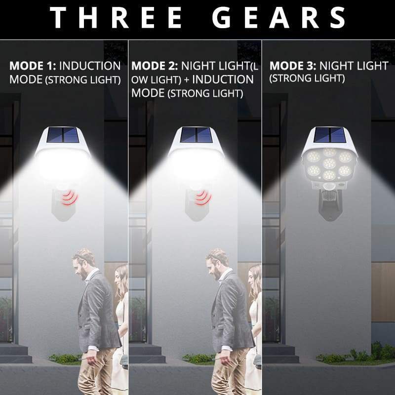 ✨ Offerta 2026 💥 Lampada solare con sensore di movimento dal design simile a una telecamera