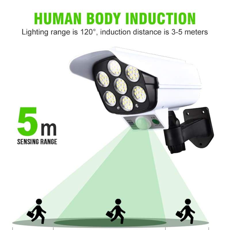 ✨ Offerta 2026 💥 Lampada solare con sensore di movimento dal design simile a una telecamera