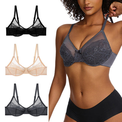Reggiseno in Pizzo Floreale Comodo Taglie Forti