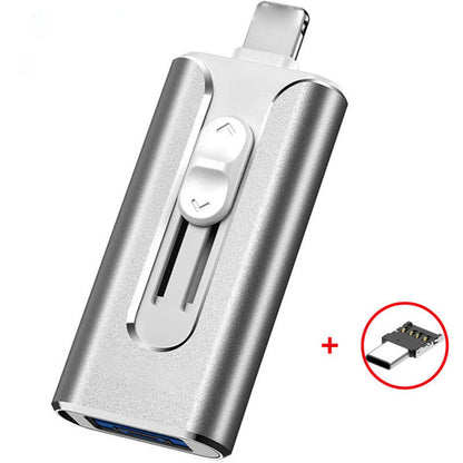 Micro USB da 64 GB + Lightning certificato MFi + 8 Pin + USB 3.0 ⚡4 in1 Unità flash per iPhone/iPad/Android/PC⚡