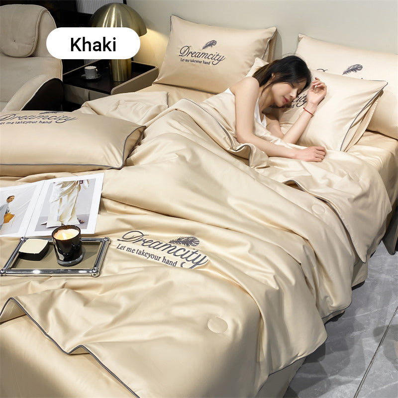 🥳2026 HOT SALE💞Washable and cool four-piece bedding set🌸
