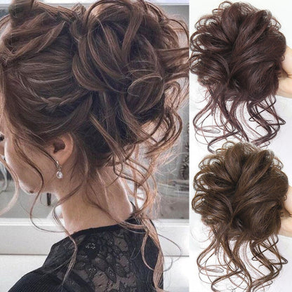 💗Elastici per chignon per capelli ricci e spettinati