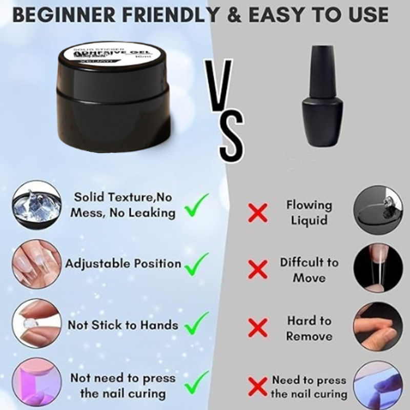 Colla per unghie in gel per unghie finte