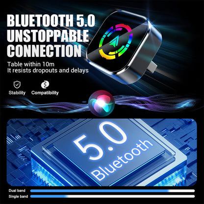 Adattatore 2-in-1 senza fili per iPhone e Android Auto