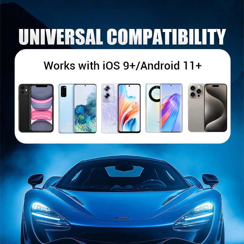 Adattatore 2-in-1 senza fili per iPhone e Android Auto