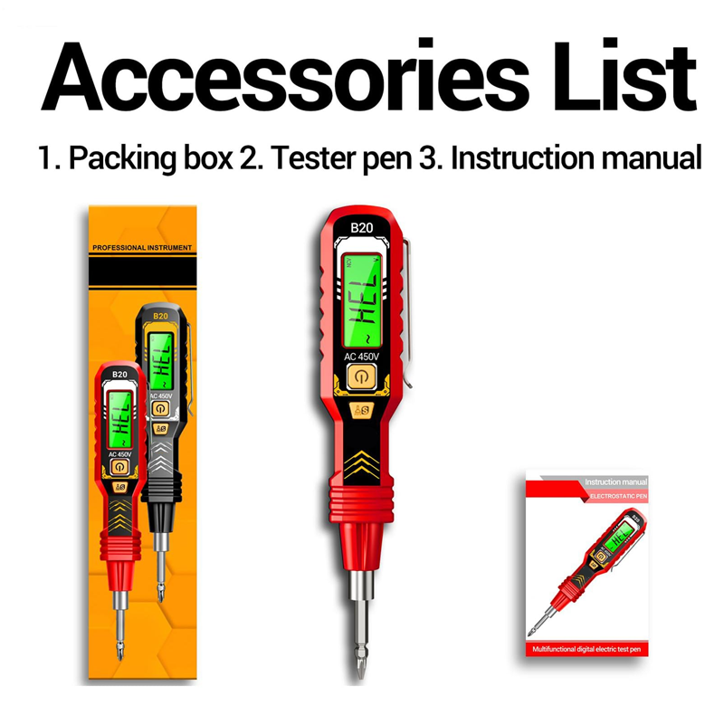 🔥Cacciavite multifunzione, voltmetro LCD senza contatto kijelzővel🛠️