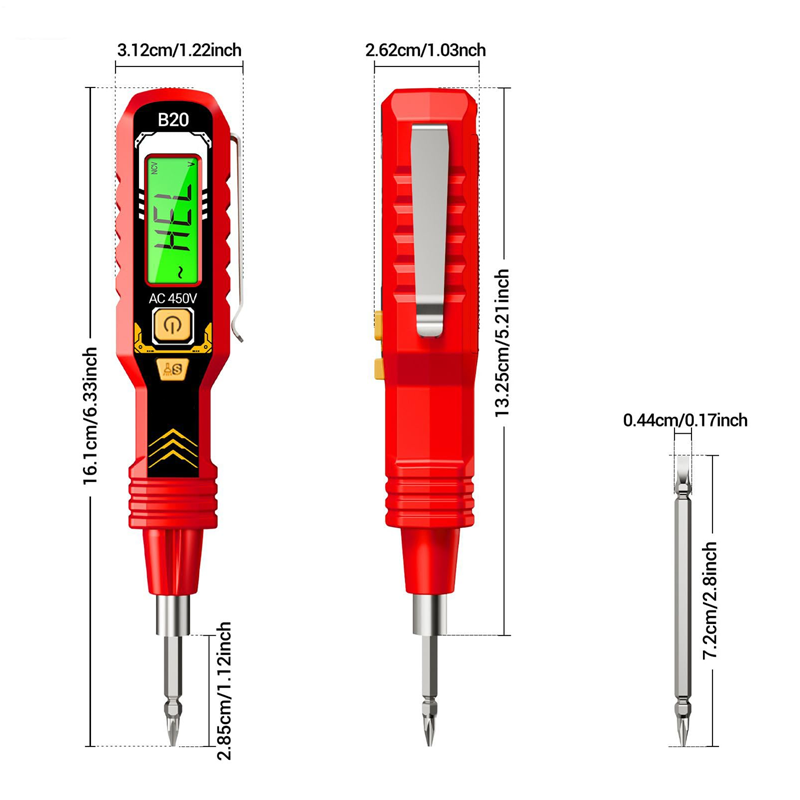 🔥Cacciavite multifunzione, voltmetro LCD senza contatto kijelzővel🛠️