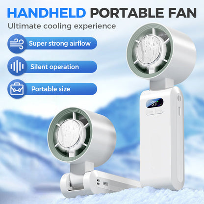 Ventilatore Portatile da Mano con Funzione Ghiaccio Rinfrescante