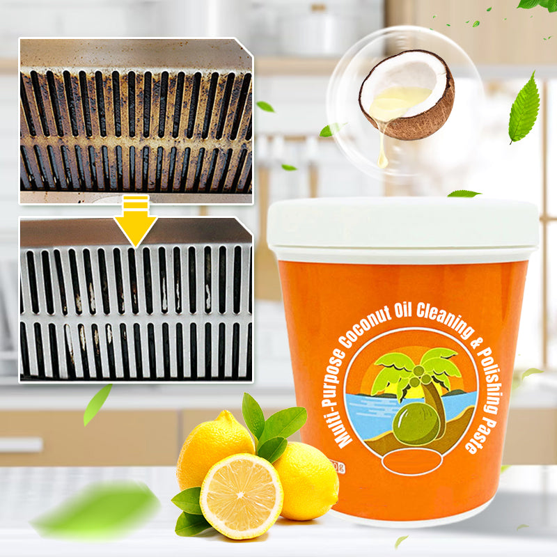 Pasta Multiuso per Pulizia e Lucidatura all'Olio di Cocco