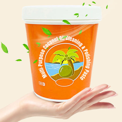 Pasta Multiuso per Pulizia e Lucidatura all'Olio di Cocco