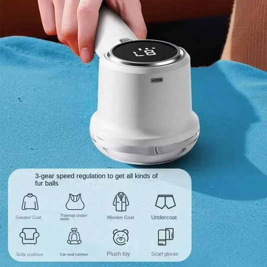 Togli Pelucchi Ricaricabile e Portatile con Display Digitale