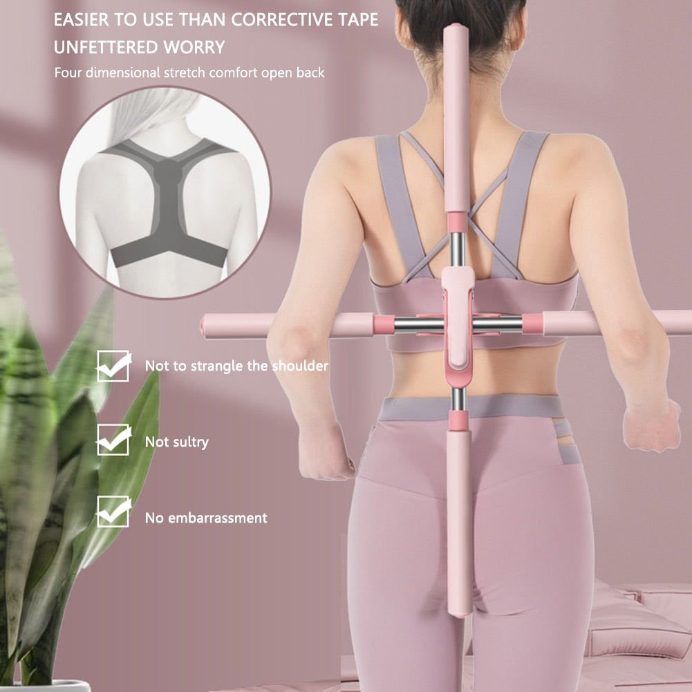 🔥50% DI SCONTO ORA! Bastone Yoga Correttore di Postura – Raddrizza schiena e spalle, elimina la cattiva postura, semplice da usare per adulti e bambini✨